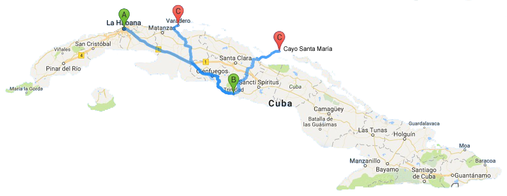 Havana-Varadero-Cayo Santa Maria